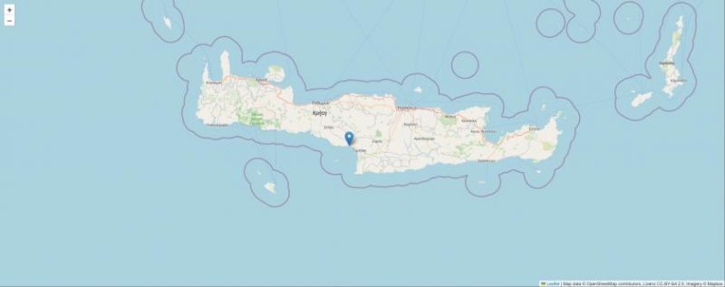 Agia Galini Grundstück mit Meerblick in Agia Galini, Kreta Grundstück kaufen